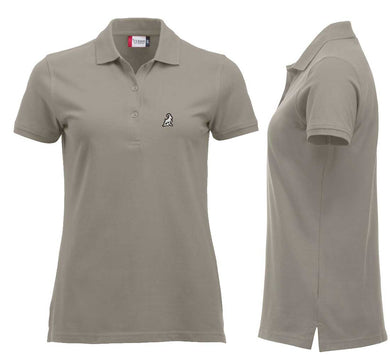 Premium Polo Femme Argent