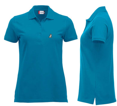 Premium Polo Femme Turquoise