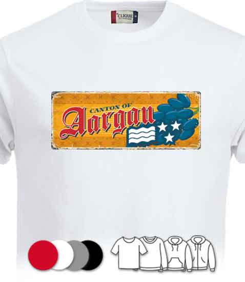 T-Shirt Aargau Wappen / Schild