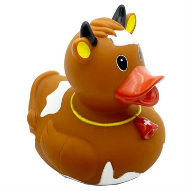 BATH Duck Cow Brown con croce svizzera