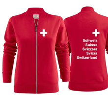 Carica l&#39;immagine nel visualizzatore di Gallery, Jacke Damen mit Schweizerkreuz und Text Schweizer Pass
