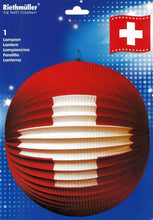 Load image into Gallery viewer, Ballonlampion XXL mit Schweizerkreuz ø 33 cm
