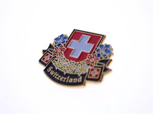 Lade das Bild in den Galerie-Viewer, Pin Switzerland Wappen mit Blumen
