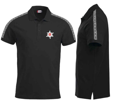 Premium Polo unisexe noir