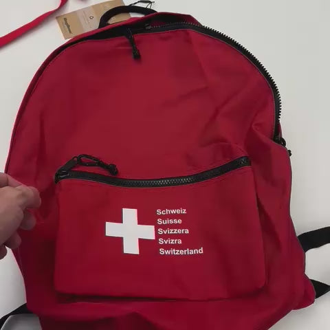 Rucksack Easy in 4 farben mit Schweizerkreuz