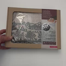 Carica e avvia il video nel visualizzatore di galleria, ARVEN-KISSEN Silhouette in lino beige
