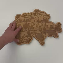 Load and play video in Gallery viewer, SWISS MAP wooden board
