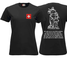 Lade das Bild in den Galerie-Viewer, T-Shirt Damen Wilhelm Tell &amp; Rütlischwur Black Edition
